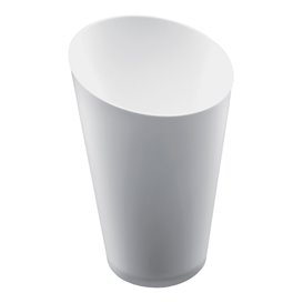 Plastic Tasting Cup PS Cone Shape High White 70 ml (500 Units)