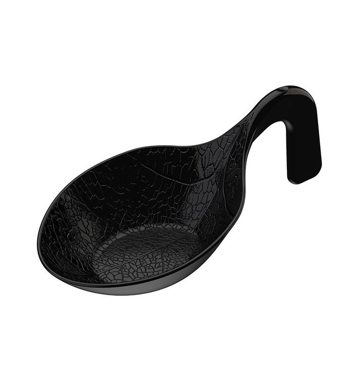 Tasting Spoon PS Crystal "Clorofilla" Black 9,cm (30 Units) Tasting Spoon PS Crystal "Clorofilla" Black 9,cm (30 Units)