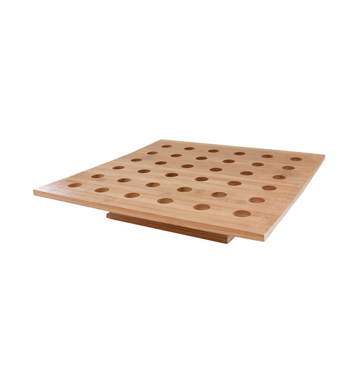 Bamboo Serving Cone Holder 36 slots (1 Unit) Bamboo Serving Cone Holder 36 slots (1 Unit)