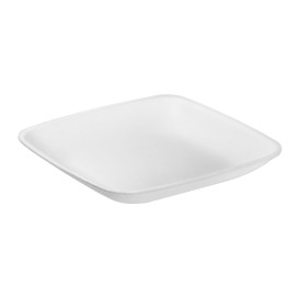 Sugarcane Plate White 6,5x6,5cm (1200 Units)