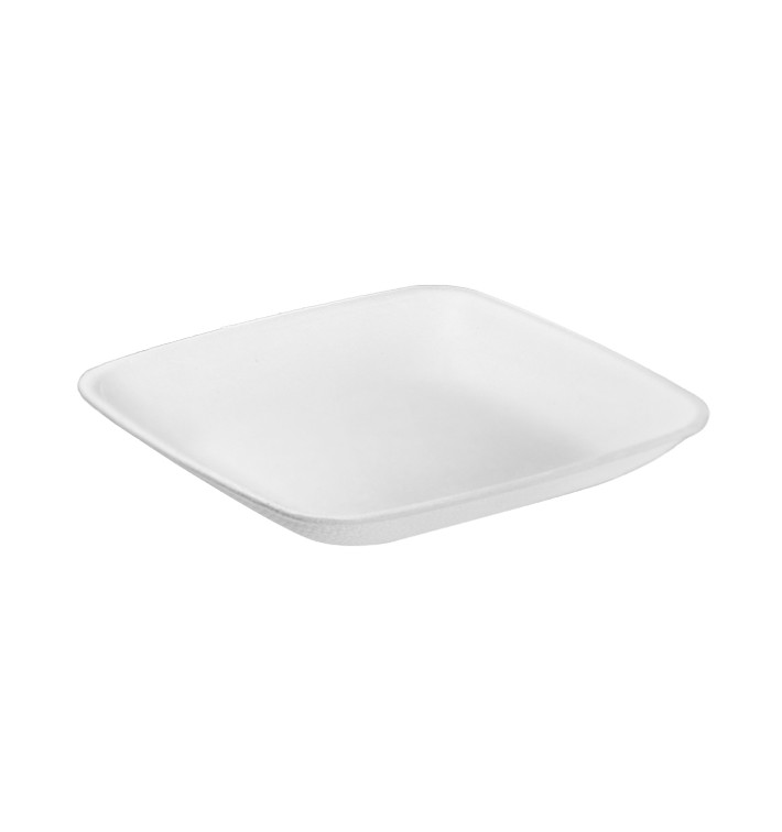 Sugarcane Plate White 6,5x6,5cm (1200 Units) Sugarcane Plate White 6,5x6,5cm (1200 Units)