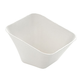 Sugarcane Mini Bowl Square Shape White 90ml (50 Units)