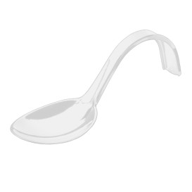 Tasting Spoon PS Curved White 13 cm (50 Units) 