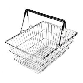 Serving Mini Shopping Basket Containers Steel 18,5x13,5x9cm (1 Unit) 