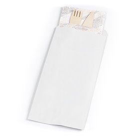 Paper Cutlery Envelopes White 9x24cm (125 Units)