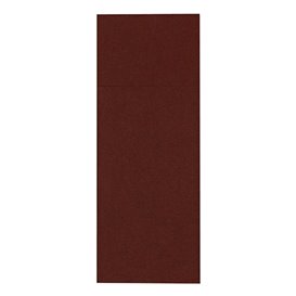 Pocket Fold Paper Napkins Brown 32x40cm (30 Units) 