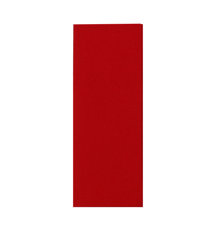 Pocket Fold Paper Napkins Red 32x40cm (30 Units) Pocket Fold Paper Napkins Red 32x40cm (30 Units)
