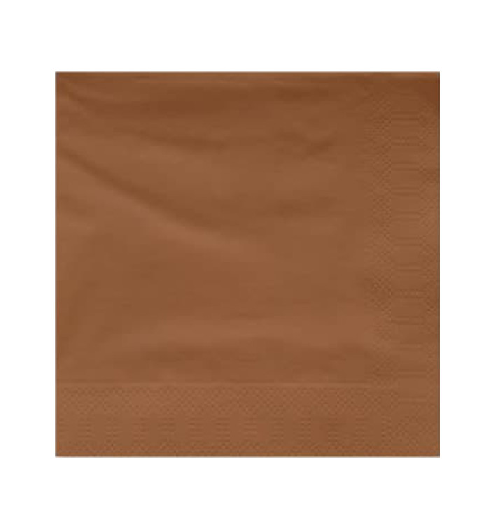 Paper Napkin Edging Brown 20x20 2C (100 Units) Paper Napkin Edging Brown 20x20 2C (100 Units)