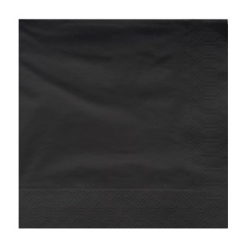 Paper Napkin Edging Black 25x25cm 2C (200 Units)