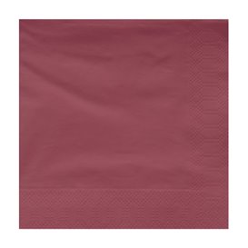 Paper Napkin Edging Burgundy2 Layers 30x30cm (100 Units) 