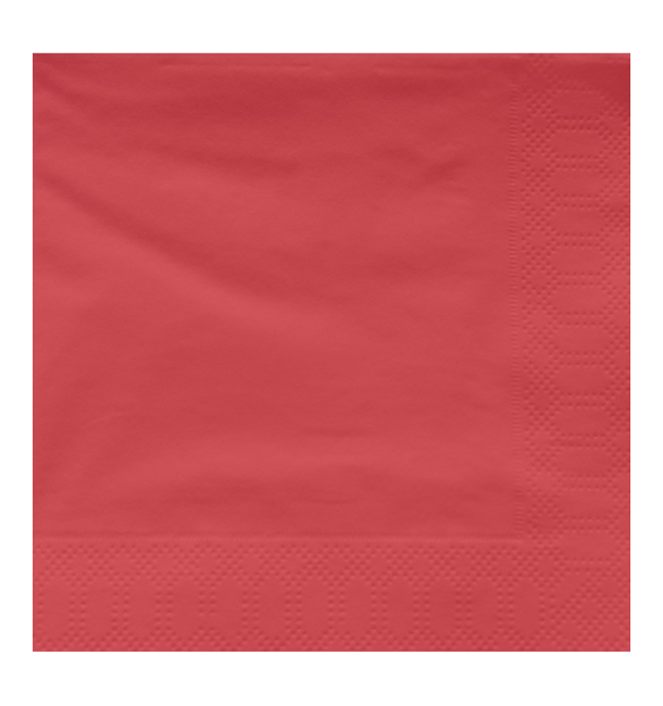 Paper Napkin Edging Red 2 Layers 30x30cm (4500 Units)