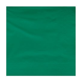 Paper Napkin Edging Green 2 Layers 30x30cm (100 Units) 