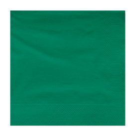 Paper Napkin Edging Green 2 Layers 30x30cm (100 Units) 