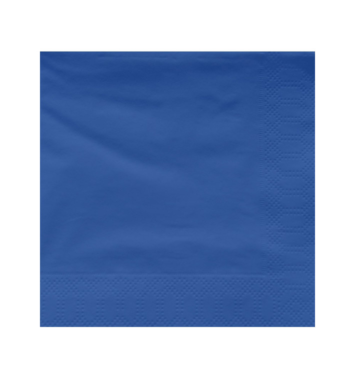 Paper Napkin Edging Blue 2 Layers 30x30cm (100 Units) Paper Napkin Edging Blue 2 Layers 30x30cm (100 Units)