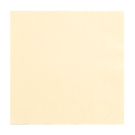 Paper Napkin Double Point Cream 2C 33x33cm (50 Units) 