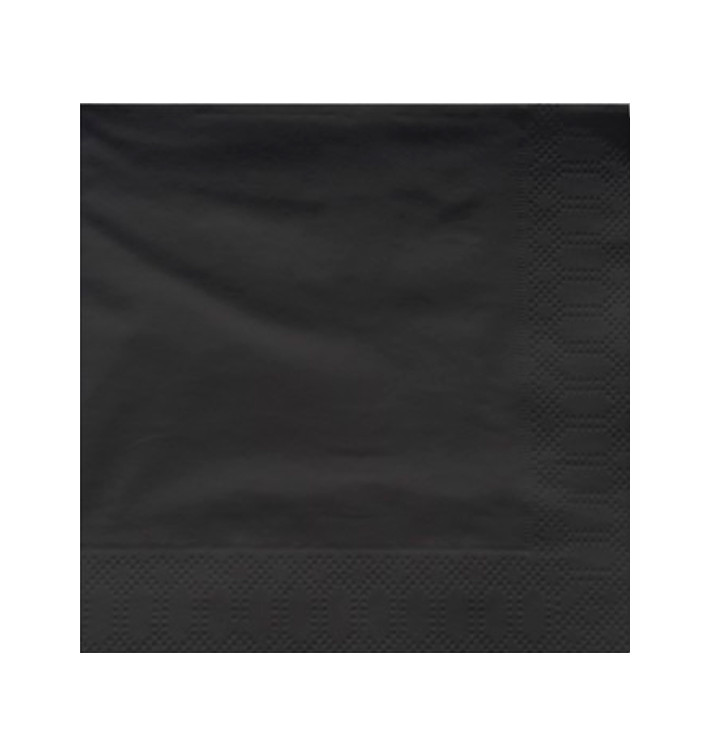 Paper Napkin Edging Black 40x40cm (1200 Units) Paper Napkin Edging Black 40x40cm (1200 Units)