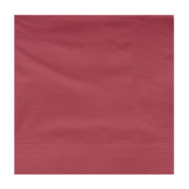 Paper Napkin Edging Burgundy 40x40cm (50 Units) 