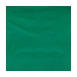 Paper Napkin Edging Green 40x40cm (50 Units) 