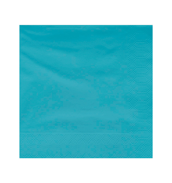 Paper Napkin Edging Light Blue 40x40cm (50 Units) Paper Napkin Edging Light Blue 40x40cm (50 Units)