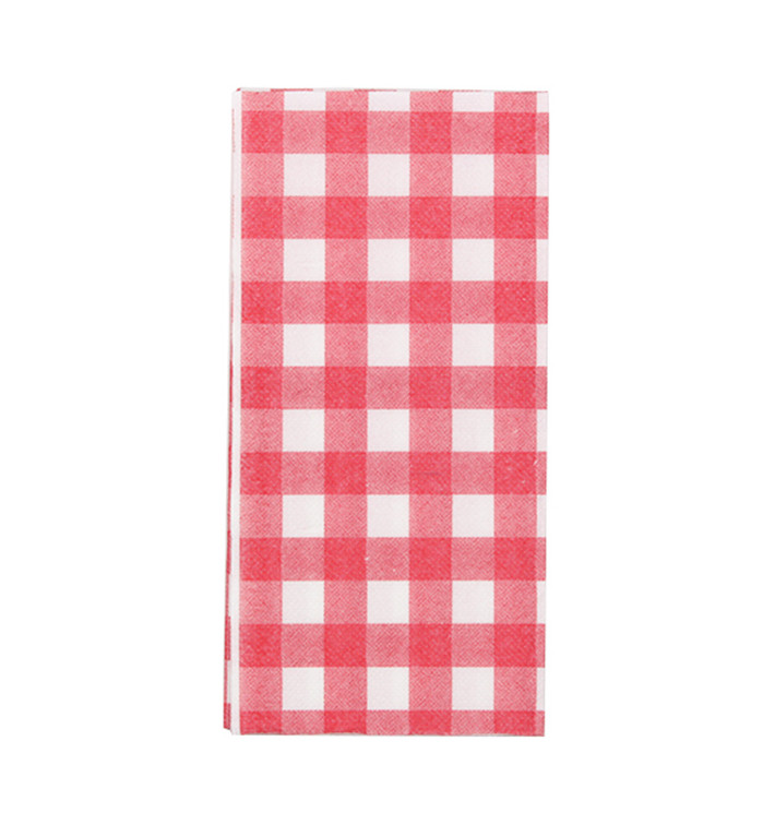 Paper Napkin Double Point "Vichy" 1/8 40x40cm (1200 Units) Paper Napkin Double Point "Vichy" 1/8 40x40cm (1200 Units)
