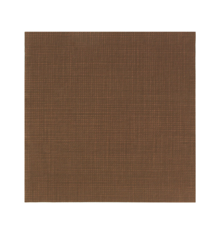 Paper Napkin Double Point 40x40cm "Between Lines" Brown (50 Units) Paper Napkin Double Point 40x40cm "Between Lines" Brown (50 Units)