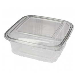 Plastic Hinged Deli Container PET Square shape 750ml (100 Units) 