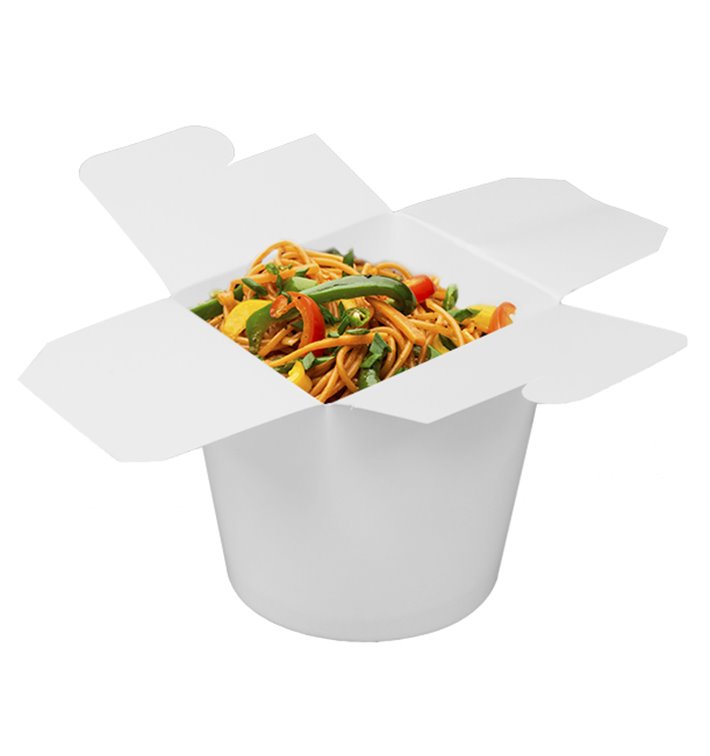 Paper Take-out Container White 529ml (50 Units) 