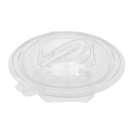 Plastic Salad Bowl APET Round shape with Spoon 150ml Ø12cm (60 Units) 