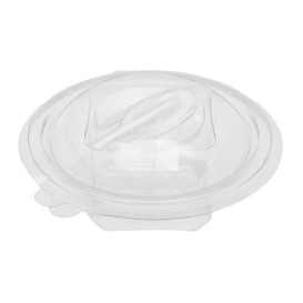 Plastic Salad Bowl APET Round shape with Spoon 150ml Ø12cm (60 Units) 