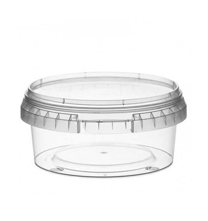 Plastic Deli Container with Plastic Lid PP Tamper-Evident 300ml Ø11,8 (374  Units)