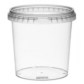 Plastic Deli Container with Plastic Lid PP Tamper-Evident 1180 ml Ø13,3 (180 Units)