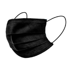 Disposable Surgical Mask Triple Layer Type IIR Black (50 Units)