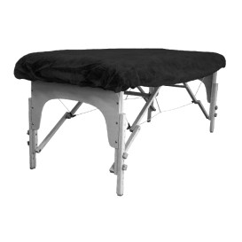 Disposable Plastic Bed Sheet Adjustable Plus PP "TST" Black 95x220cm (1 Unit) 