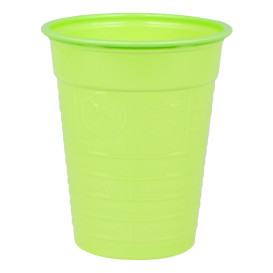 Plastic Cup PS Green 200ml Ø7cm (50 Units)