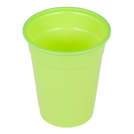 Plastic Cup PS Lime Green 200ml Ø7cm (50 Units)