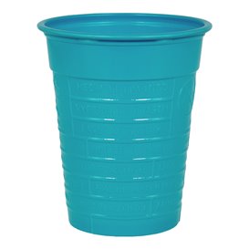 Plastic Cup PS Turquoise 200ml Ø7cm (50 Units) 