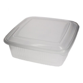 1000ML Square Plastic Container with Lids