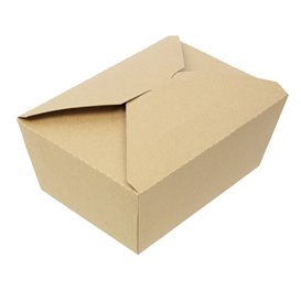 Paper Take-out Container "American" Natural 21,7x21,7x6cm 2910ml (140 Units) 