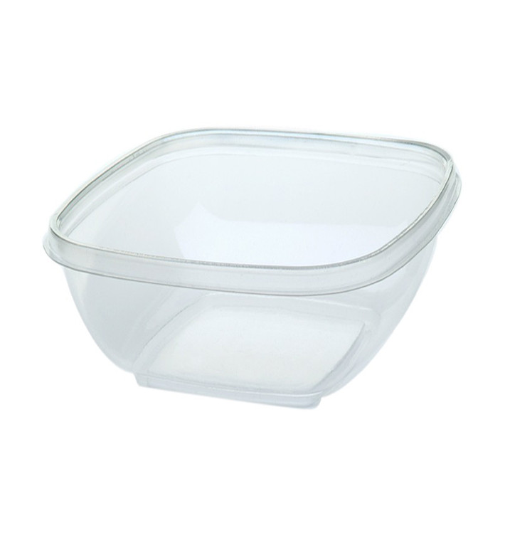 Plastic Bowl PET Square Shape 500ml 125x125x70mm (50 Units) Plastic Bowl PET Square Shape 500ml 125x125x70mm (50 Units)