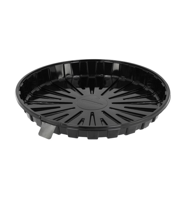 Cake Container APET Black Ø24cm (160 Units) Cake Container APET Black Ø24cm (160 Units)