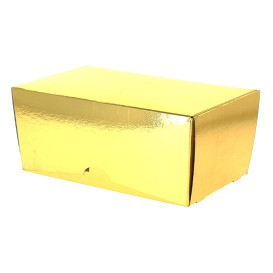 Paper Bakery Box Gold 19x11x8,5cm 1000g (100 Units)