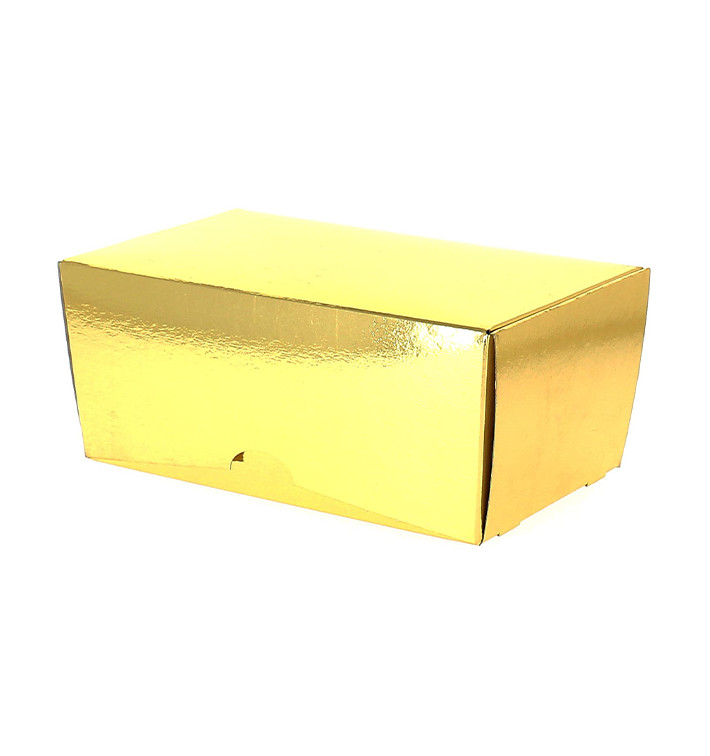 Paper Bakery Box Gold 19x11x8,5cm 1000g (100 Units)