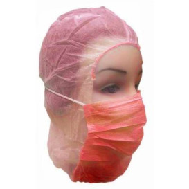 Disposable Surgeon Hood PP Red (500 Units)