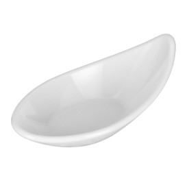 Tasting Plastic Bowl Durable SAN "Drop" White 18ml (6 Units) 