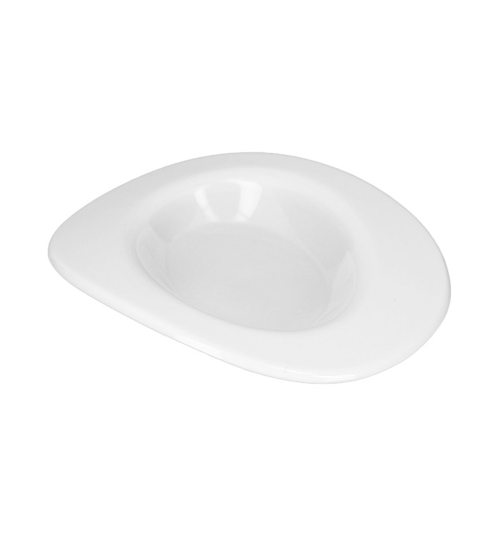 Tasting Plastic Plate Durable SAN "Ellipse" White 10ml (96 Units) Tasting Plastic Plate Durable SAN "Ellipse" White 10ml (96 Units)