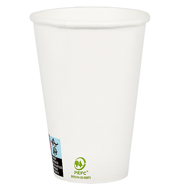 Paper Cup White 12Oz/385ml Ø9,0cm (1000 Units)