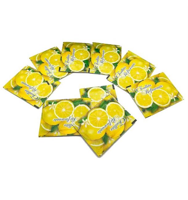 Lemon Refreshing Wipes "Lemons" motif (2500 Units)