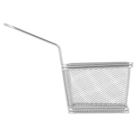 Serving Mini Fryer Container Steel 10x9x6cm (6 Units)