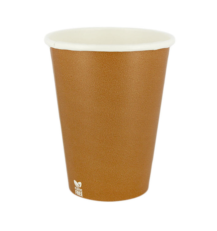 Plastic-Free Paper Cup 14 Oz/420ml "Caramel" Ø9cm (50 Units) Plastic-Free Paper Cup 14 Oz/420ml "Caramel" Ø9cm (50 Units)
