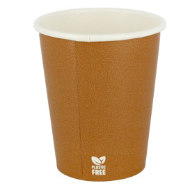 Plastic-Free Paper Cup 7 Oz/210ml "Caramel" Ø7cm (1.000 Units)